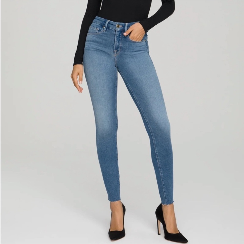 Good American Good Legs Skinny Jeans Blue 655